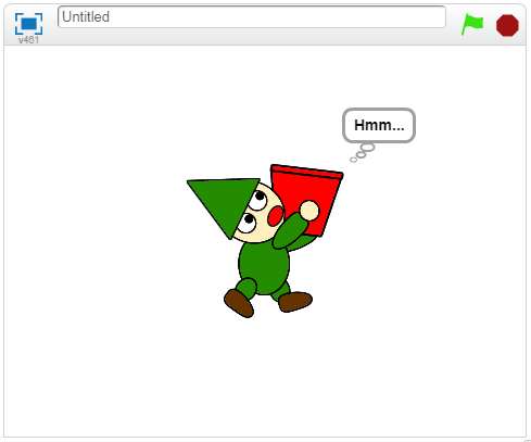 Hmm...と考える例