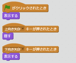 表示するブロック例