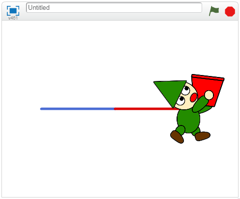 ペンを色を0にする